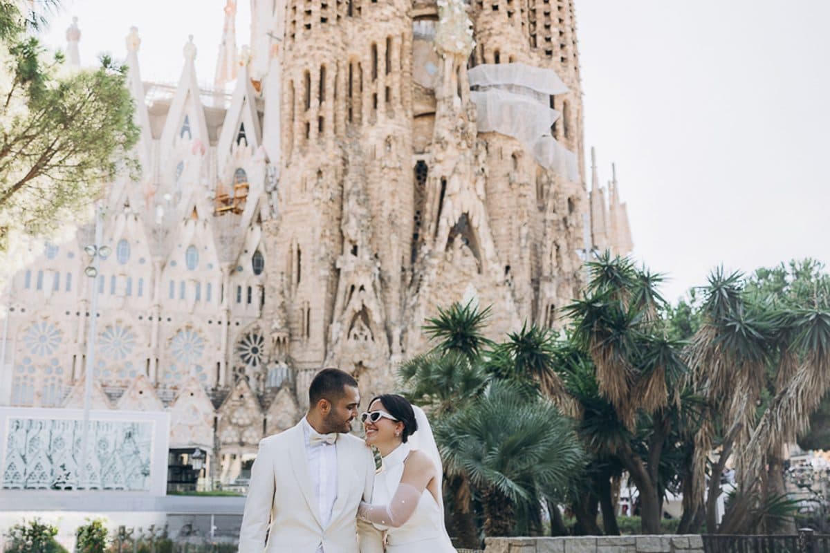 Sagrada Família in Barcelona — iconic photoshoot location for couples